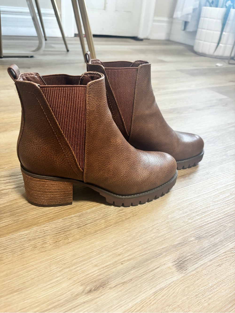 Brown ankle boots
